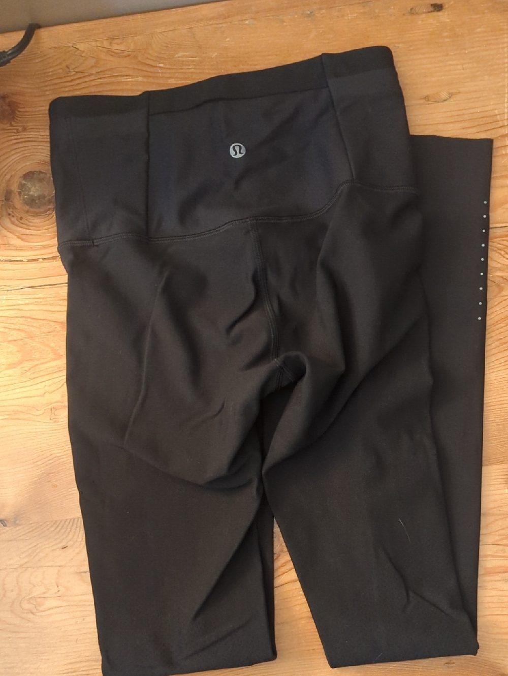 Lululemon Black Running Leggings with Logo